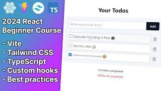 React Beginner Course 2024 (Vite, Tailwind CSS, TypeScript)