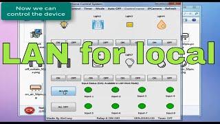 how to use 8-2 channel relay board PC software in LAN