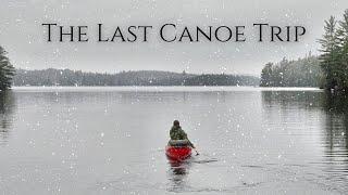 4-Day Solo Canoe Trip in Cold & Snowy November Weather