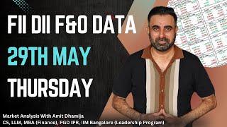 EXPIRY SPECIAL || FII DII F&O DATA || Nifty Banknifty Prediction for Tomorrow Thursday 29th May 2025