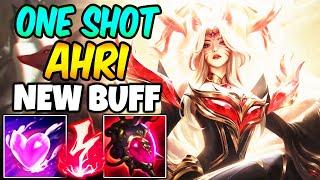 ~900 AP NEW BUFFED AHRI - IMPROVED ONE-SHOT FULL AP BURST | Best Build & Runes | League of Legends