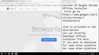 Google Chrome Offline Installer Official (Full Setup) Latest Version