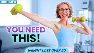 Get STRONG + FIT over 50  Easy WEIGHTS for Beginners