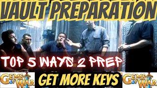 Gems of War TOP 5 ways to VAULT PREP 2023 | 5 things you can do to be prepared for a VAULT EVENT