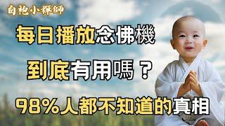 每日播放念佛機到底有用嗎？高僧解答疑惑，98%人都不知道的真相 #佛教 #佛法 #阿弥陀佛 #南無阿彌陀佛 #菩薩 #佛學 #佛陀 #福報