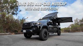 Long bed Tacoma with Alu-Cab Modcap and King Suspension