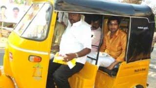 Santhanam's Girivalam in Auto rickshaw | 35 Birthday Celebration at Thiruvannamalai