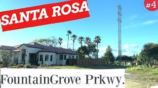 SANTA ROSA California - Driving around Fountain Grove Prkwy