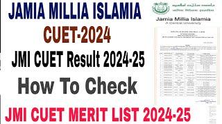 Jamia Millia Islamia CUET 2024 Results, Cut off || Jamia CUET Spot Round 2024-25 cut off, admission