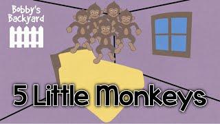 Five Little Monkeys Jumping On The Bed - Bobby's Backyard - SONGS