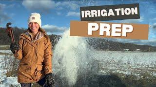 How We Blow Out Irrigation Lines for Winter | Farm Field Prep Explained