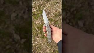 Rick Hinderer Eklipse Tanto Tri-Way Full Titanium Bead Blast Bronze Textured Lockside CPM-20CV