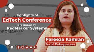 EdTech Conference | RedMarker Systems | Fareeza Kamran