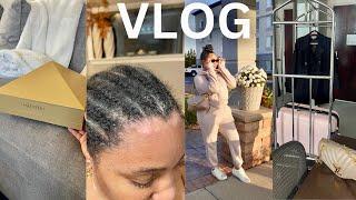 VLOG: Losing my Hair? Topknot Bun Tutorial + Maintenance Appts & Packing For Trip + New Packages