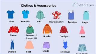 Clothes and Accessories vocabulary