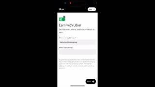 How to enter a referral code in Uber Driver app when creating an account?