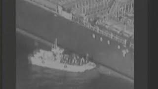 Video purports to show Iran removing ship mine