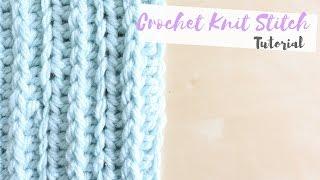 CROCHET: How to crochet the knit stitch | Bella Coco