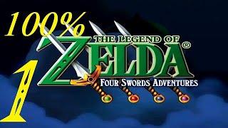 Lake Hylia, 1-1 | Zelda: Four Swords Adventures 100% Walkthrough "1/25" (No Commentary)