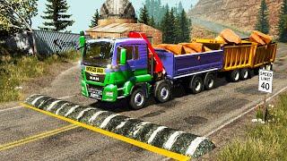 Trucks vs Speed Bumps #5 | BeamNG.DRIVE