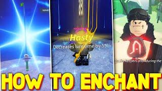 How To ENCHANT RODS & GET ENCHANT RELICS FAST in FISCH! GUIDE ROBLOX