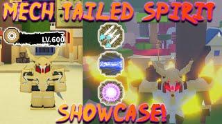 Shindo Life - MAX LEVEL Mecha Tailed Spirit Showcase!