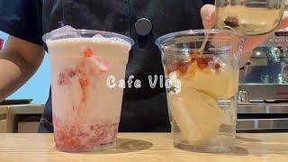  Drinks with Surprisingly Square Ice Cubes  | Korean Cafe Vlog