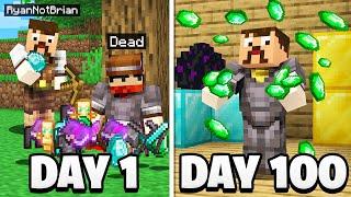 I Spent 100 Days as a Minecraft Bandit...