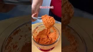 Roasted red pepper spread #nanointhekitchen #roastedredpepperpesto #roastedredpepperdip #shorts