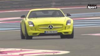 Mercedes SLS AMG Electric Drive on track (Motorsport)