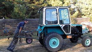 Трактор Т-25с. Навеска BMW заработала.