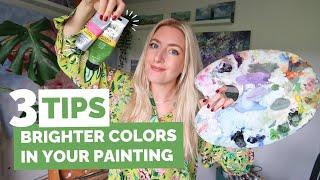 3 Tips for Brighter Acrylic Colors in Your Paintings