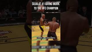 Anderson Silva at 41 giving Daniel Cormier trouble #ufc #mma #shorts