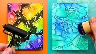 7 BRILLIANT Ways To INK Embossing Folders For Cardmaking!