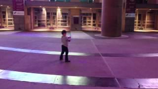 Emiliano Garibay playing around at Westgate, Glendale AZ.