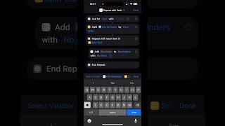 iOS Split Lines Shortcut