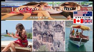 Boat Trip in Dalyan, Turkey: wonderful nature, mountains, sea 