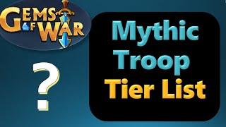 Mythic Troop Tier List - Gems of War June 2020