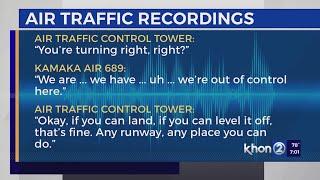 Kamaka Air 689 was in contact with the air traffic control tower