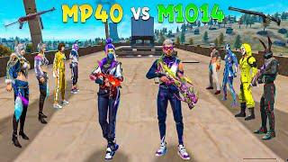 Evo MP40 vs EVO M1014 on Factory Roof | Boys Vs Girls | Gun Skin Challenge | Garena Free Fire