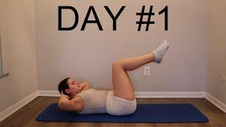 Day #1 New Years 30 Day Workout Challenge - Full Body Pilates 25 Min At Home No Equipment