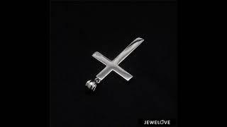 Customised Plain Platinum Cross Pendant JL PT P 243-Z - Jewelove