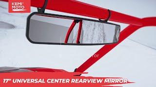 17" Universal Center Rearview Mirror  | Kemimoto