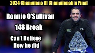 ronnie o'sullivan vs neil robertson final 2024 champion of championship