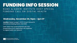 BUMC & Hariri Institute Host Special Funding Call on Digital Health