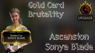 Ascension for Kombat Cup Sonya Blade | Gold Card Brutality MK Mobile Update 4.1.0