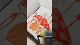 Cute watercolour painting. #shorts #viralvideo #raisasdiary #watercolorpainting