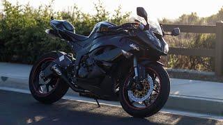 Picking up Sushi on the ZX-6R