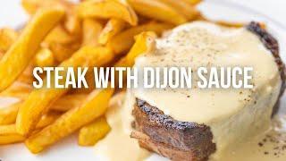 Steak with Dijon Sauce