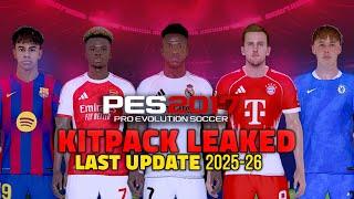 PES 2017 KITPACK SEASON 2025-26 LEAKED KITS